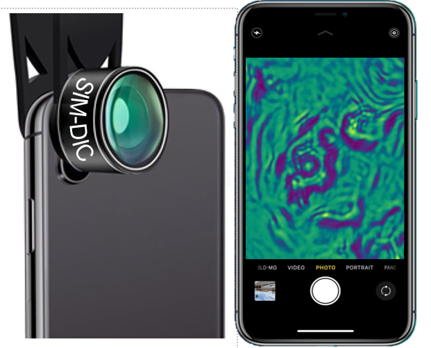 DIC microscope to smartphone attachment