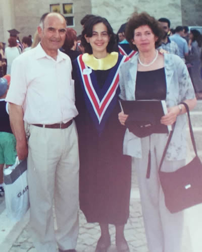 Hatice Altug with Family